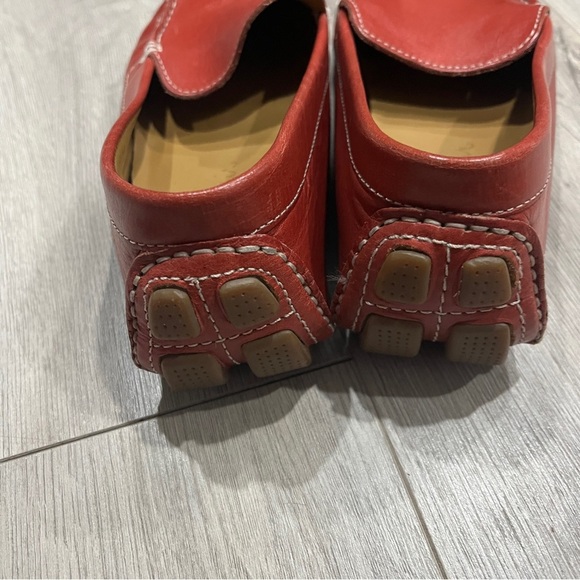 Red Leather Women's Cole Haan Loafers - Picture 4 of 7